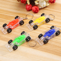 Childrens toy car light luminous toy creative kart key pendant bag hanging ring racing toy light