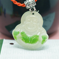 Ground stall source Jade Jade resin Buddha Bodhisattva pendant Maitreya Buddha pendant necklace pendant scenic spot factory direct sale