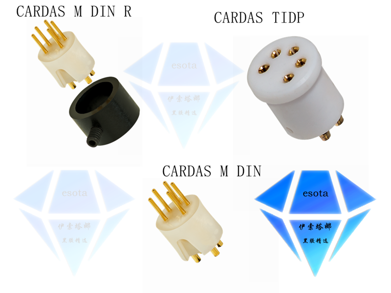 Original US CARDAS M DIN R TIDP Black Rubber LP signal connection line Five-pin plug for the parent