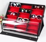 Коробка для хранения на солнечной энергии, стенд, солнцезащитные очки, 18 ячеек