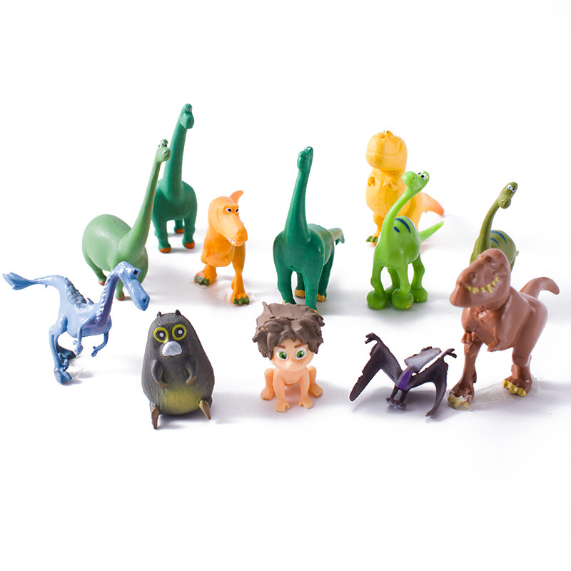 Baking scene cake decoration dinosaur master doll children's cartoon decoration bouquet decoration toys 12 pack