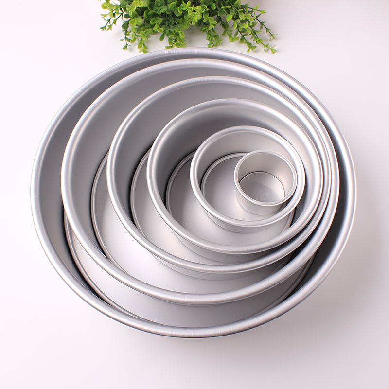 Baking mold 6 8 10 12-inch tool anode anti-stick heart-shaped round live bottom mold hurricane cake mold