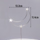 Internet celebrity baking cake decoration iron love plug-in diamond crown moon lamp Valentine's Day dress up accessories