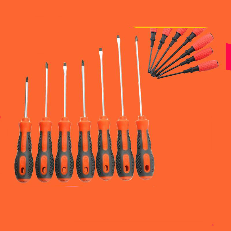 Chromium vanadium steel can be struck through the heart through the heart screwdriver word super hard heavy duty large extended thick phillips screwdriver