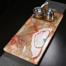 European-style marble tea tray tea making tea kung fu tea table tea making tea living room home jade kung fu fully automatic electrical tea tray