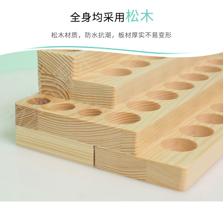 Cao cấp Dotray lưu trữ tinh dầu cao cấp bốn lớp cơ sở gỗ rắn tinh dầu 5-15ml 32 màn hình hiển thị lưới - Tinh dầu điều trị tinh dầu
