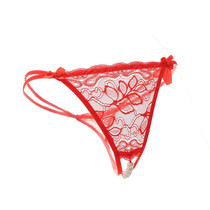 Ding Character Pants Women Sensation Lace Fire Hot Sexy Invisible Transparent Pearl Massage Underpants Big Code Woman