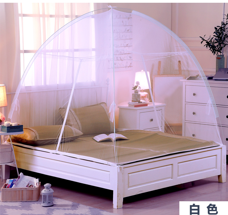 Mông Cổ yurt muỗi net miễn phí lắp đặt 1.5 m giường 1.8 m mét đôi hộ gia đình dây kéo khung dưới cùng 1.2 m sinh viên duy nhất