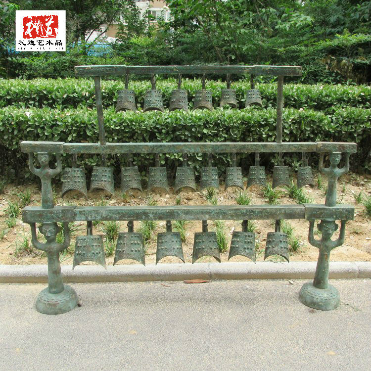 Imitation ancient bronzes have been Hou B chime with three floors 22 head customized chime music conservatory culture display chime pendulum piece