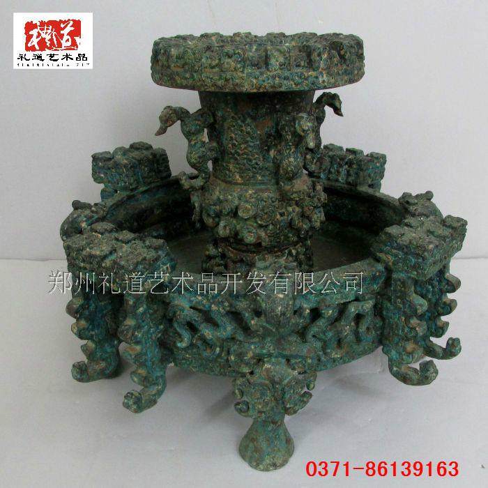 Do old Hubei antique bronze antiques travel souvenirs Zeng Hou Yizun plate wine ornaments copper home decoration