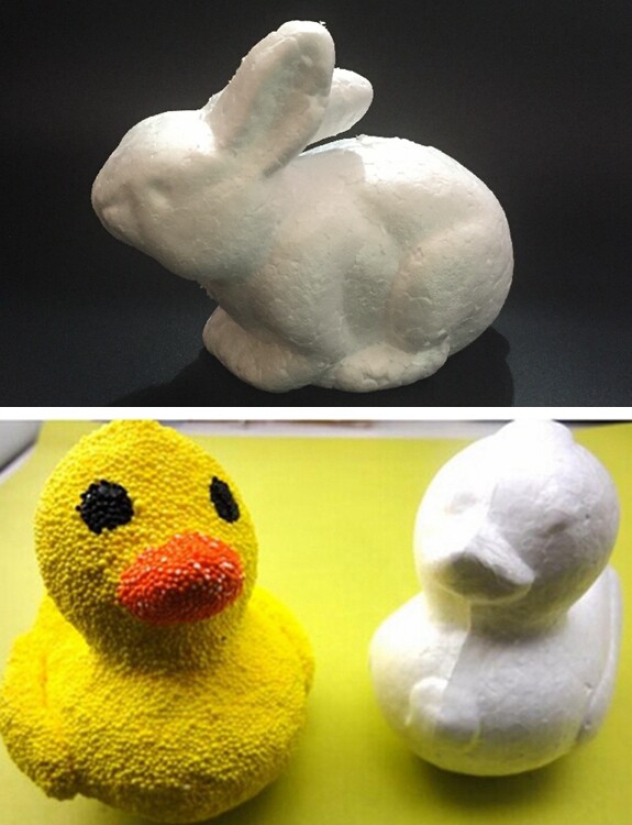 Easter Bunny Duckling Easter Foam Rabbit Duck Presents Swing Piece Diy Graffiti Rabbit duck