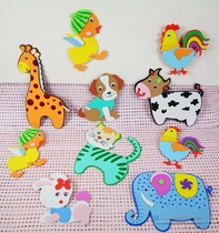 eva three-dimensional animal wall stickers kindergarten classroom newspaper Wall Wall decoration combination environment layout wall layout