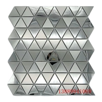 Серебряный рисунок 70%+Серебряное зеркало 30% Треугольная плоскость 10 таблеток/квадрат