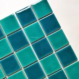 Бассейн керамика тонкая ледяная трещина синяя мозаичная плитка средиземноморская бассейна для бассейна настройка бассейна