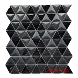 Трехмерный металлический треугольник, мозаика из нержавеющей стали, подходит для караоке-баров