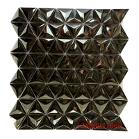 Черный треугольник, зеркальный эффект, 10 штук