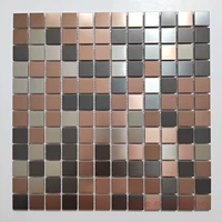 Чай + черный + серебряная матовая поверхность 23*23 мм