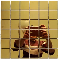 Зеркальное золотое зерно 48*48 мм