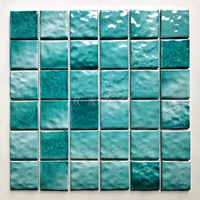 Светло -коричневая 48 синяя морская плитка