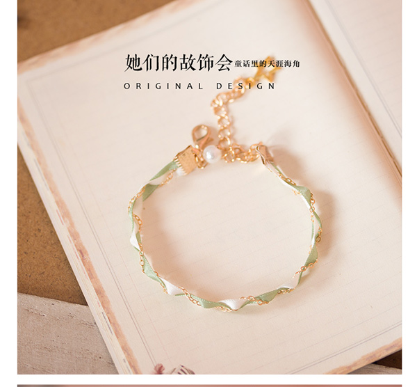 Đơn giản và nhỏ hoa tai tươi hàng ngày cung tay Nhật Bản công việc tua rua vòng chân ngọc trai chuỗi vòng cổ ngắn - Vòng chân lắc chân nữ 10k