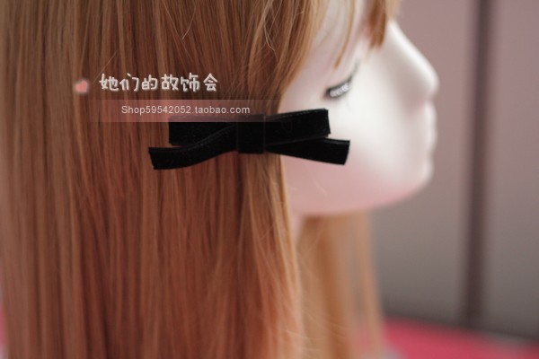 Clip làm bằng tay nơ mùa thu và mùa đông nhung nhung phụ kiện tóc DIY - Trâm cài cài áo vest nam