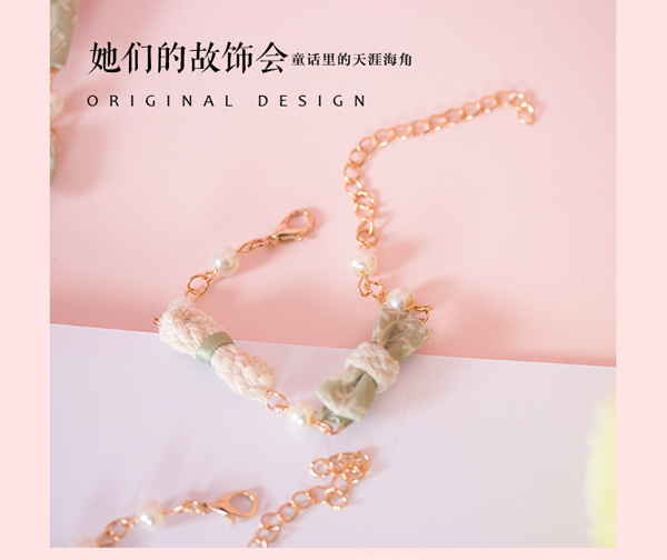 Zephyr phụ kiện tóc lombre nơ quá khổ mũ xanh tua rua ban đầu headband kc vòng đeo tay kẹp tóc - Vòng đeo tay Clasp vòng phong thủy
