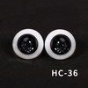 HC-36 Black Glass Eye Bead (1 to 1) /Sending fixed eye mud
