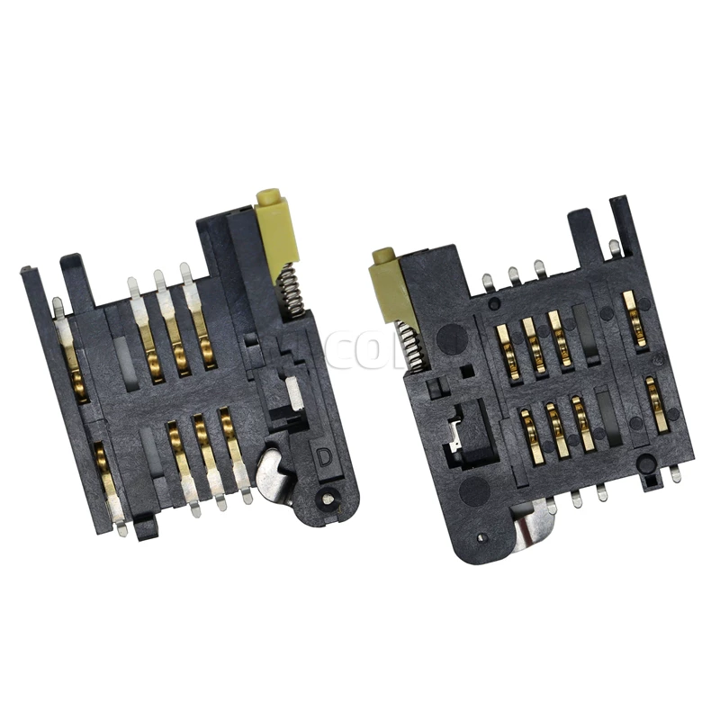 Держатель SIM-карты KF-016MUP-C706 слот для карт 6+2P ящик с позиционирующим столбиком GPS-навигация с лотком для карт