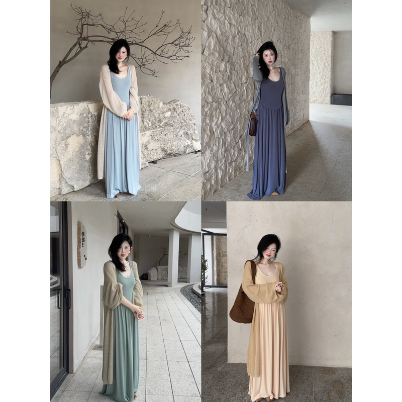 City South District 8.22 Eight-Color Pear-Shaped Dress ~ We Look Good in Anything We Wear! Super Stretchy Velvet Cotton Tank Dress City South District 8.22 Eight-Color Pear-Shaped Dress ~ We Look Good in Anything We Wear! Super Stretchy Velvet Cotton Tank Dress