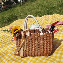 Vegetable Basket Shopping Basket Vines Woven buy Vegetable Props Outdoor Picnic Items Outdoor Picnic Items Complete web Red Hand Ins