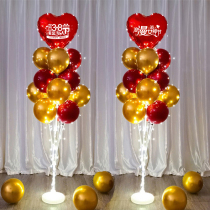 38 Happy Goddess Day luminous table floor floating balloon decoration shopping mall atmosphere scene March 8 Queens Day simple layout