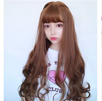 U-shaped half-head long curly hair invisible seamless real hair face repair wig female U-shaped half-head short hair curly hair