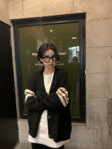 Knitwear Cardigan sweater womens 2021 Autumn New loose Joker Korean version of ins tide lazy wind V collar coat