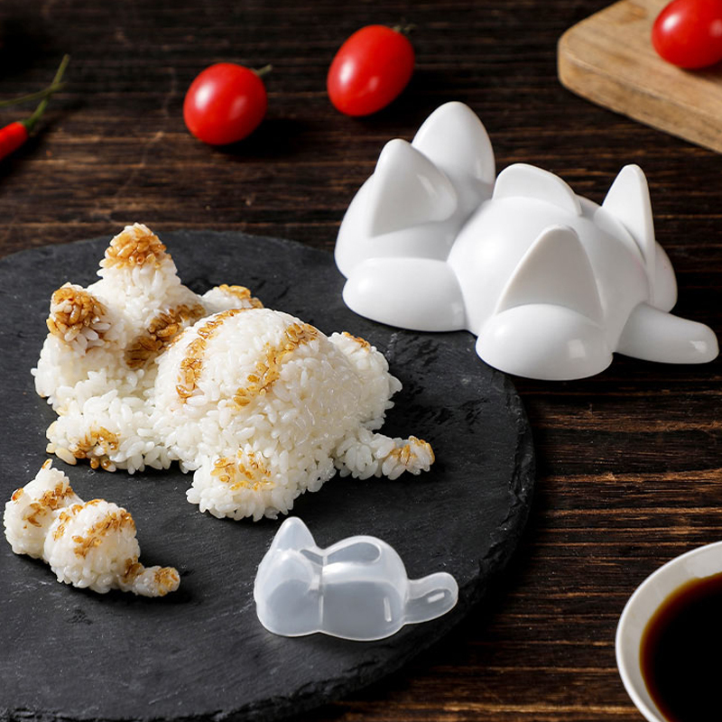 Children's Cat Rice Ball Mold, Food-Grade Safe, Large and Small Sizes, Cute Animal-Shaped Rice Mold for Babies
