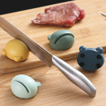 Cartoon Creative Grinders Stone Mini Frogs Hand Sharpening Creators Home Kitchen White Corundum Sharpening Holder