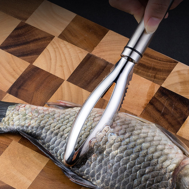 Home Fish Scale Shaved Scraper 304 Stainless Steel Scraped kitchen to Fish Scale Theorizer Brushes Scaler Tools