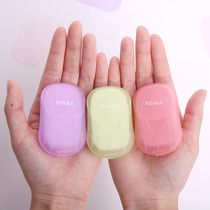 Japan Travel Hand-washing Paper Out Soap Paper Disposable Carry-on Portable Student Petals Soap Sheet Soap Paper