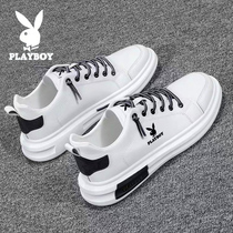 Flowers Playboy Men Shoes Summer Little White Shoes Man 2022 New Tide Genuine Leather Spring Style 100 Hitch Sports Casual Board Shoes