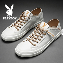 Flowers Playboy Men Shoes 2022 New Tide Summer Little White Shoes 100 Hitch A Foot Pedal Sloth Leather Shoes Casual Board Shoes