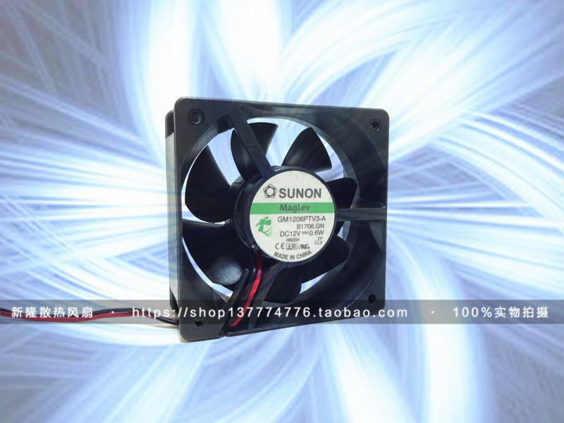 Original SUNON sunon 6025 12V 0 6W ultra-quiet fan GM1206PTV3-A B1706 GN