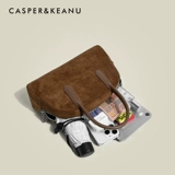 Micr&Kcy нишевая женская сумка в виде ракушки, новинка 2025 года, сумка Boston, весенне-летняя замшевая сумка для боулинга в стиле ретро