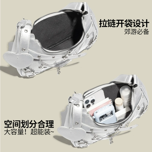 MICR&KCY оригинальная маленькая женская сумка для еды, новинка 2025 года, сумка через плечо «Алиса в зеркале» Millet Bar Chi