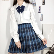 jk White shirt short sleeve slim long sleeve top top top neck neck neck ball ball 2021 summer school uniform