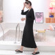 Summer and autumn Korean style loose bottoming skirt modal long sleeve long skirt women's outer wear long skirt versatile dress plus size