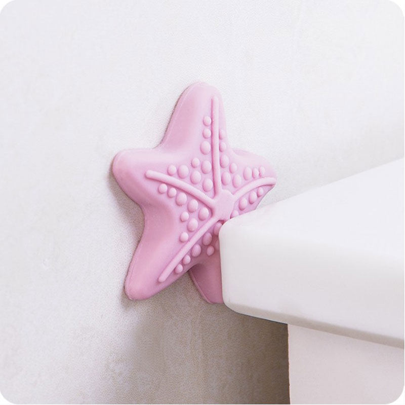 Wall anti-collision pad door rear mute anti-collision pad starfish shape with luminous door handle door lock protective pad shock-proof pad