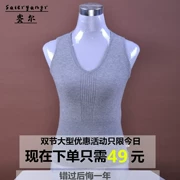 Mùa thu và mùa đông áo vest cashmere cá nhân ấm áp đoạn ngắn đầu V-len len đan đan đáy áo len