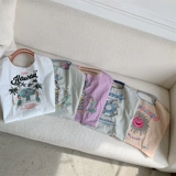 Японский нейлоновый портативный шоппер, с вышивкой