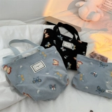 Изысканная косметичка, портативная сумка для хранения, Южная Корея, с вышивкой