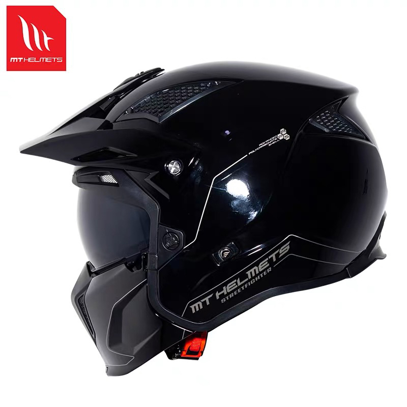Spanish Motorcycle Helmet Retro Street Style Combination Helmet Safety Helmet All-Season Detachable Half Helmet Full Helmet Motorcycle