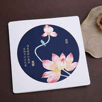 Retro Chinese Lotus plum greeting card creative hollow card literary fresh greeting card New year Spring Festival New Years Day greeting card business thanks blessing gift custom printed inner page